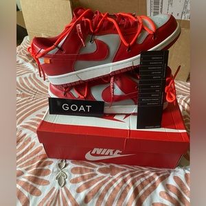 Dunk low off-white size 13 goat verified